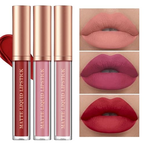 BestLand 12Pcs Matte Liquid Lipstick + Lip Liner Pens Set, One Step Lips Makeup Sets Pigment Velvety Nude Lip Stain Waterproof Long Wear Lip Gloss Make up Gift Set (Set C) thumbnail 8