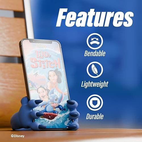iJoy Disney Stitch Hands Phone Stand for Desk- Stitch Disney Phone Holder Stand for Home/Office/More – Lilo and Stitch Gifts for Girls, Boys, and All Fans of Lilo and Stitch Stuff thumbnail 5