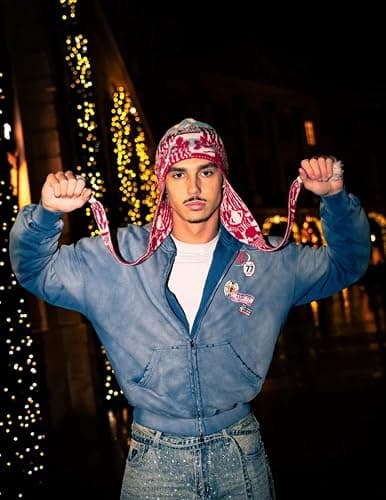 Aelfric Eden Vintage Acid Wash Zip Up Hoodie Boxy Streetwear Jacket | Badge Graphic Hooded Sweatshirt with Pockets, Fashion Casual Outfits, Loose Fit, Trendy Y2K, Fall Spring Winter Clothing thumbnail 2