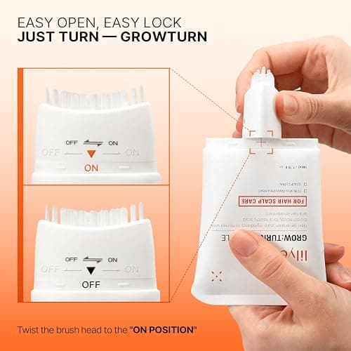 lilyeve GROWTURN Hair Growth Serum with Built-in Brush, Heartleaf-Derived Exosomes to Revitalize, Scalp Massager, Korean Hair Care, 3.38 fl. oz. thumbnail 6