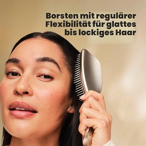 Tangle Teezer Ultimate Detangler Haarbürste – Nasses & Trockenes Haar – Entwirrungsbürste für Alle Haartypen – Zweistufige Borsten Reduzieren Haarbruch & Knoten – Champagner Gold mit Chrom-Finish thumbnail 5