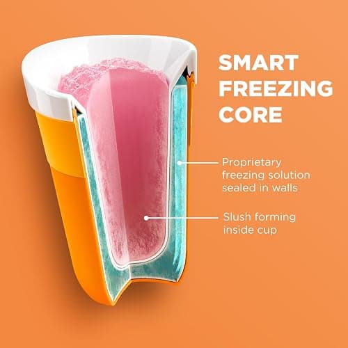 ZOKU Original Slush and Shake Maker, Compact Make and Serve Cup with Freezer Core Creates Single-Serving Smoothies, Slushies and Milkshakes in Minutes, BPA-free, Blue thumbnail 6