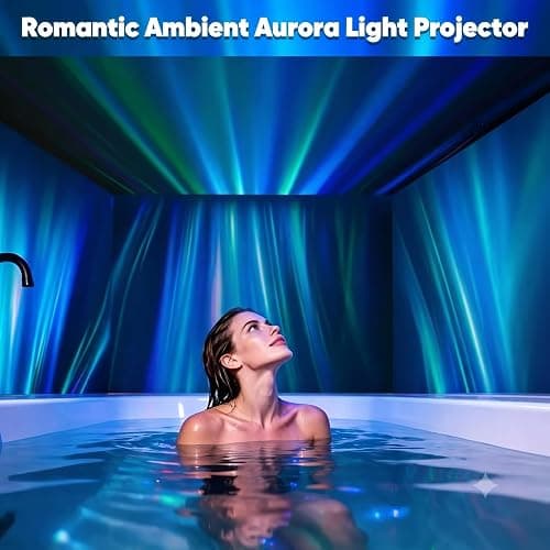 Galaxy Projector Night Light, Northern Lights Projector, Ambient lighting | Room Decor, Led Lights for Bedroom, Remote Aurora Projector, Gifts for Women Teen Girls Party Birthday Christmas thumbnail 5
