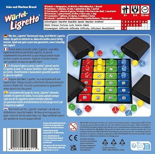 Schmidt - 49611 - Jeu de Plateau - Ligretto de Dés, Coloré thumbnail 3