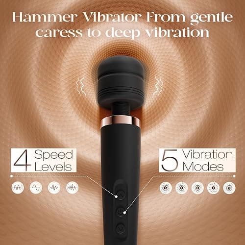 MOOLIGIRL Sex Toys Women, Adult Sex Toy App Control, Powerful Quiet Motor, Vibrator Wand 4 Speeds & 5 Vibration Patterns, Cordless & Waterproof Wand Massager for Solo & Couple Full-Body Stimulation thumbnail 3