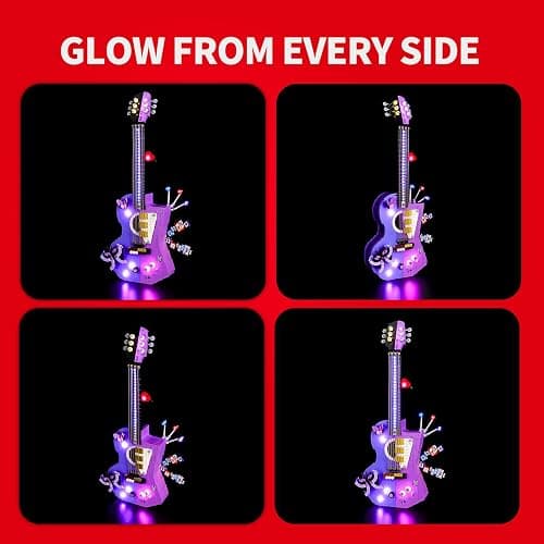 BRIKSMAX Light Kit Compatible with LEGO Olivia Rodrigo's Dual Guitar | Editions 43031 - Movie-inspired lighting - Immersive display experience - Perfect for fans and collectors - NO LEGO thumbnail 3
