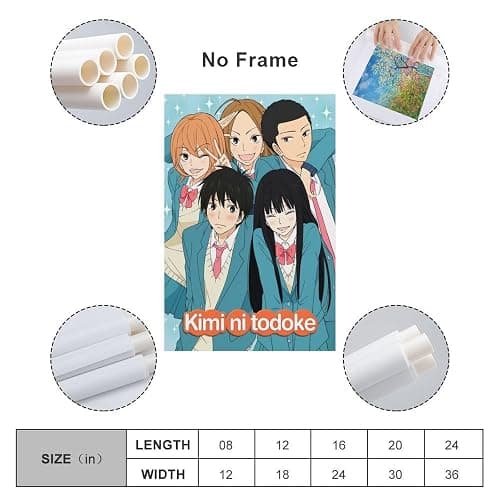 GERRIT Anime Kimi Ni Todoke From Me to You Canvas Wall Art for Room Aesthetic and Decor - Bedroom Living Room Poster 24x36inch(60x90cm) Unframe-style thumbnail 2