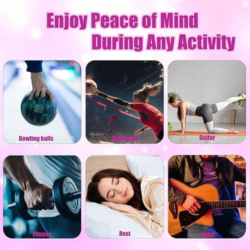 OOMDMI 30 Packs Comfort Tape with Breathing Hole - Breathable Tape for Women Men, Strong Hold, Sport Tape for Bowling Finger Protection, Bowling Accessories (Pink) thumbnail 6