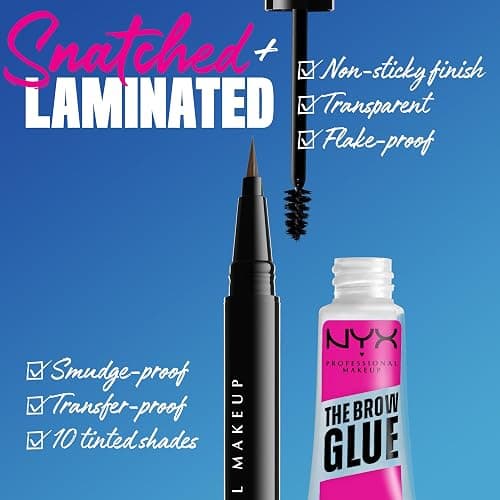 NYX PROFESSIONAL MAKEUP The Brow Glue, Extreme Hold Eyebrow Gel - Clear thumbnail 8