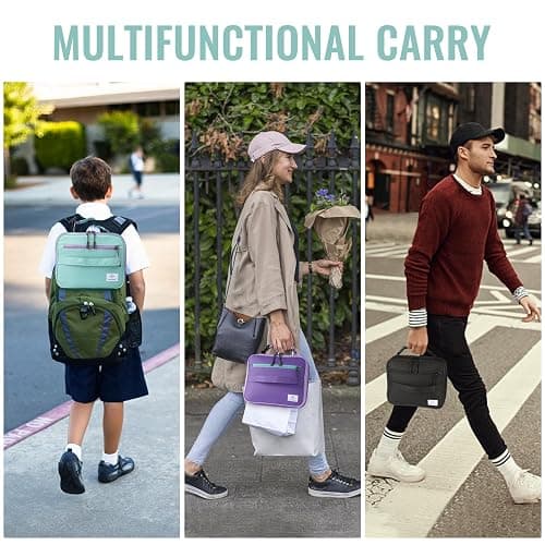 Genteen Lunch Box Kids,Insulated Lunch Bag Kids Boys Girls,Soft Bag Mini Cooler Back to School Thermal Meal Tote Kit Lunch Box for School,Work,Outdoor (Light Green) thumbnail 7