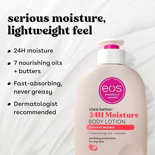 eos Shea Better Body Lotion Set- Vanilla Cashmere & Coconut Waters, 16 fl oz, 2-Pack thumbnail 3