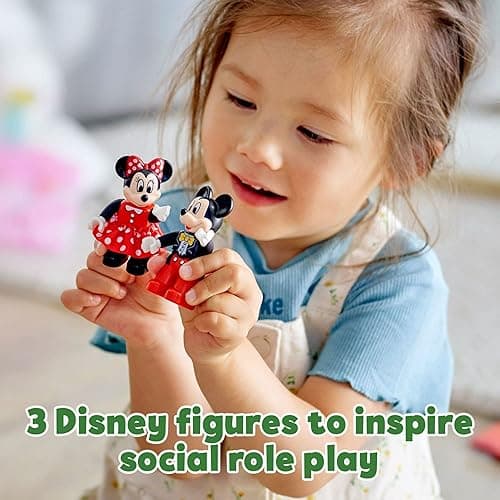 LEGO DUPLO Disney Mickey & Minnie Mouse Birthday Train - Building Toys for Toddlers with Number Bricks, Cake and Balloons, Early Learning and Motor Skill Toy, Great Gift for Girls, Boys Ages 2+, 10941 thumbnail 6