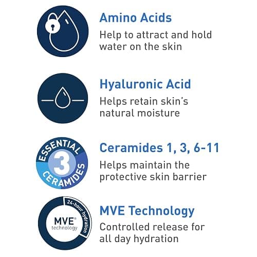 CeraVe Hydrating Cream To Foam Cleanser, Makeup Remover Face Wash For Dry Skin, Foaming Facial Cleanser With Hyaluronic Acid, Normal To Dry Skin, Fragrance Free & Non Comedogenic, 19 Fluid Ounce thumbnail 5