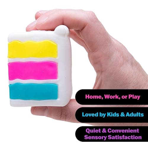 Schylling Needoh Peace O Cake - Sensory Squeeze Toy - Colors May Vary thumbnail 4