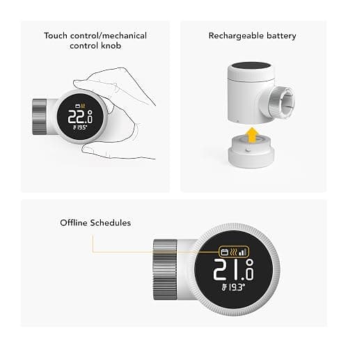 tado° Smart Radiator Thermostat X – Trio Pack, Heating Control via App and Smart Speaker (Alexa, Siri, Google Assistant), Save Heating Costs, DIY Installation thumbnail 4