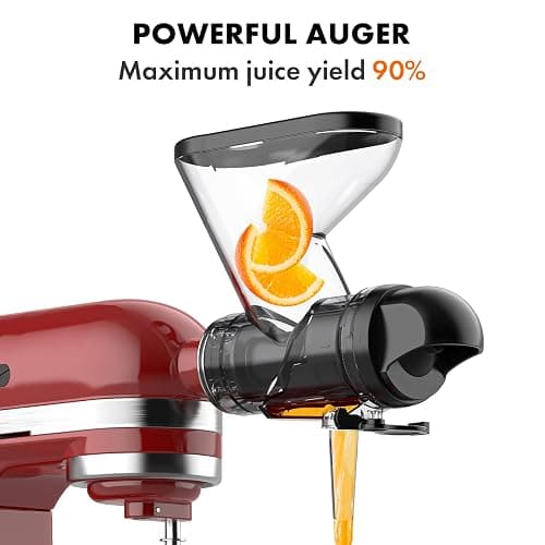 Entsafteraufsatz für KitchenAid Standmixer, Entsafter für Kaltpressen, Entsafteraufsatz mit doppeltem Einfüllschacht, Entsafteraufsatz für KitchenAid thumbnail 3