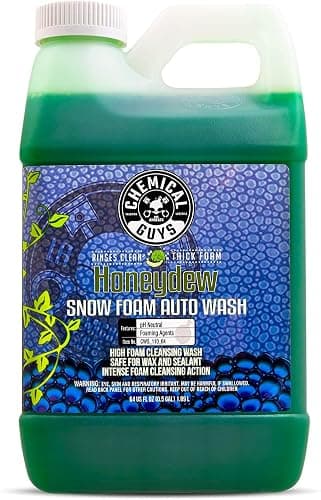 Chemical Guys CWS 110 64 Honeydew Snow Foam Car Wash Soap (Works with Cannons, Foam Guns or Bucket Washes) Safe for Trucks, Motorcycles, RVs & More, 64 fl oz (Half Gallon), Honeydew Scent - 64 Fl Oz (Pack of 1) - HONEYDEW - Image 1