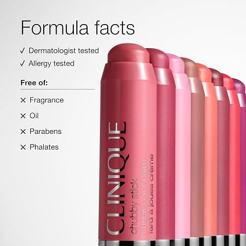 Clinique Chubby Cream Blush Stick Cheek Colour Balm | Blush For Cheeks | Long Lasting + Buildable | Create A Healthy Looking Glow | Perfect For Travel thumbnail 6