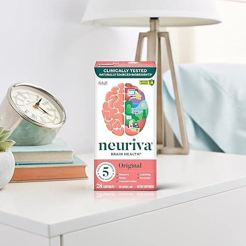 NEURIVA Original Decaffeinated Clinically Tested Nootropic Brain Supplement for Memory, Focus & Concentration, NeuroFactor & Phosphatidylserine, 28ct Capsules thumbnail 9