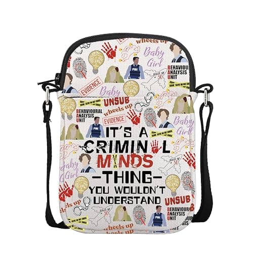 POFULL True Crime TV Show Merchandise Crime TV Show Inspired Crossbody Bag (IT'S A CRIMI) - Image 1