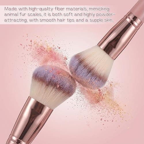 65Pcs Pink Makeup Brushes Set, Facial Make up Accessories Foundation Brush Kit Eye and Face Make up Brushes & Tools Professional Multi-functional Makeup Tool Set with Case thumbnail 7