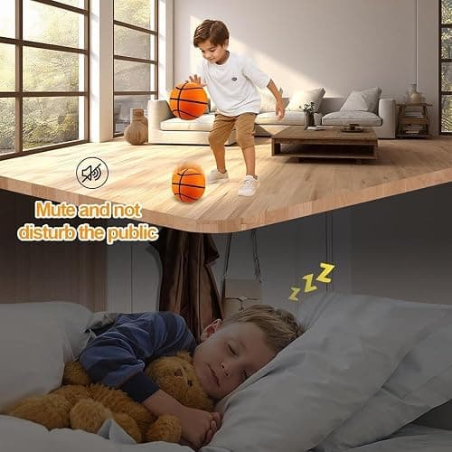 Silent Basketball, 2025 Upgrade Dribble Dream Silent Basketball, Grooved Foam Basket-Ball for Quiet Dribbling and Indoor Training, Foam Basket-Ball Indoor Training Ball(No. 7,9.4 in) thumbnail 8