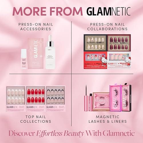 Glamnetic Press On Nails - Blueberry Milk | Solid Opaque Light Blue Short Almond Nails, Salon Quality | 15 Sizes - 30 Nail Kit thumbnail 6