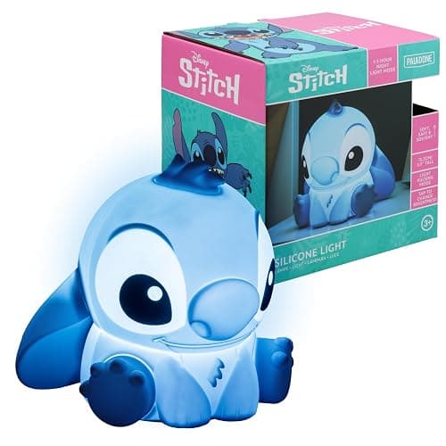 Stitch Squishy Lamp - Officially Licensed Disney Free Standing Desk Light, Gaming Room Decor and Merchandise for Boys and Girls, Nightlight Gift Accessory for Playroom and Bedroom, | Paladone - Image 1