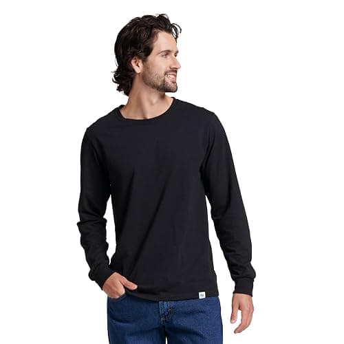 Russell Athletic Men's Dri-Power Long Sleeve Tees, Moisture Wicking, Odor Protection, UPF 30+ - Image 1