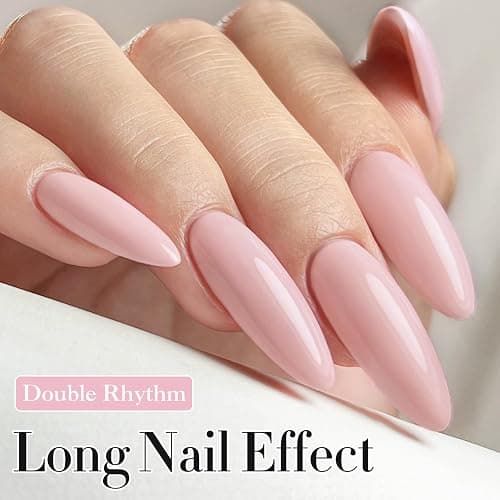 Double Rhythm 15ML Gel Nail Polish Pure Sheer Same Color Same Bottle Soak Off Gel Polish Art Manicure Salon DIY at Home for Women (Baby Pink-A1334) thumbnail 3