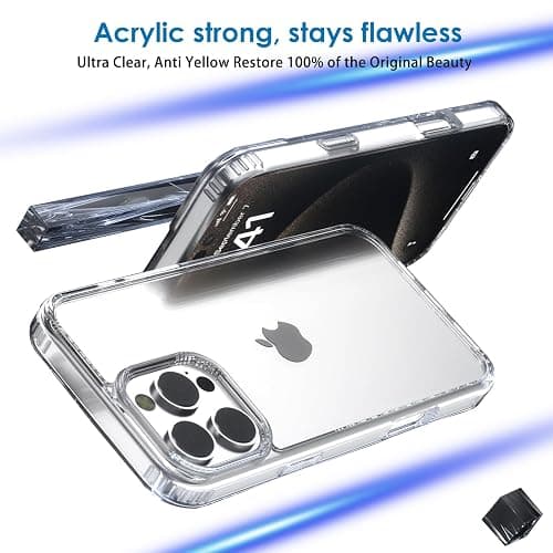 Elrvaga Ultra-Clear Hybrid Case Shockproof & Anti-Yellowing Phone Case | TPU + Acrylic Dual Protection | Slim Fit & Scratch-Resistant Design for iPhone 15 pro max thumbnail 7