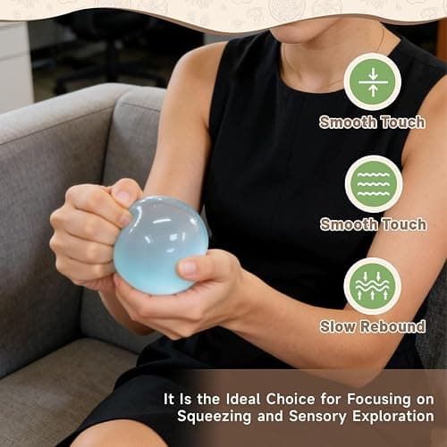 2026 New Coconut Oil Squishy Ball, Coconut Oil Stress Ball, Slow Rising Squishy, 100% Odorless, Non-Sticky, Easy to Clean, Improving Focus, Or Easing Tension During Study, Work, Or Relaxation (4pcs) thumbnail 5