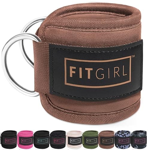 FITGIRL Ankle Strap for Cable Machine – Premium Padding and Comfort for Cable Exercise Machines, Cable Exercise Attachment for Home & Gym, Glute Workouts - Kickbacks, Leg Extensions, Hip Abductors - Image 1