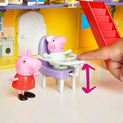 PEPPA PIG Peppa's Big Family House Playset with 3 Figures, 11 Accessories, 2025 Version with Baby Evie, Preschool Toys for Girls and Boys 3 and Up thumbnail 5