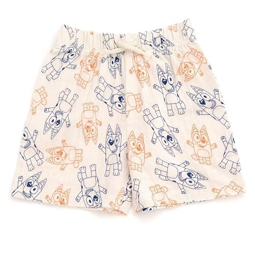 Bluey Cotton Gauze Matching Family Outfits Dress & Button Down Shirt & Shorts Infant to Little Kid Sizes (12 Months - 7-8) thumbnail 5