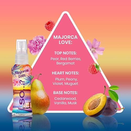 So…? Escapes Womens Gift Set, with Ibiza Dream, Bali Breeze, Mykonos Nights & Majorca Love, Fragrance Spray Set (4 x 50ml) thumbnail 5