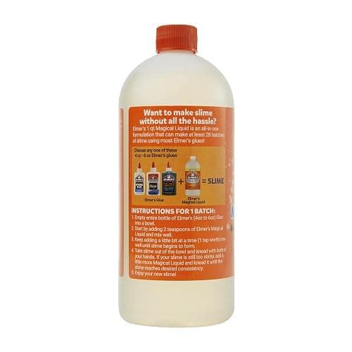 Elmer's Magical Liquid, Slime Activator Solution, Updated Formula for Double Slime Output, Safe and Washable, 1 Quart thumbnail 8