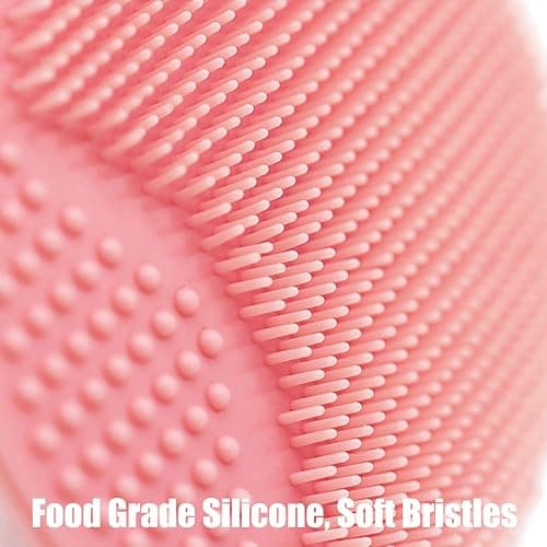 Silicone Facial Cleansing Brush - 4 Pack Face Scrubber & Exfoliator for Deep Cleaning, Soft Brush, Blackhead & Acne Pore Care thumbnail 6