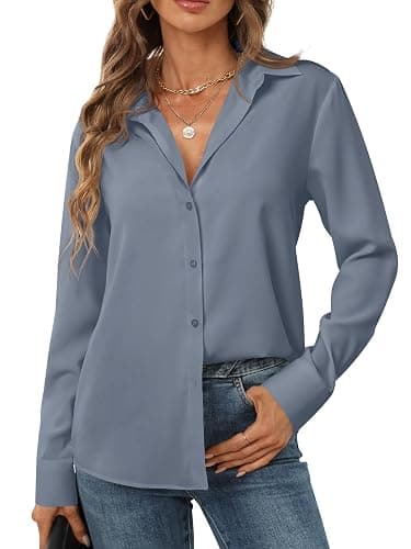 hearain Button Down Shirts Blouses thumbnail 3
