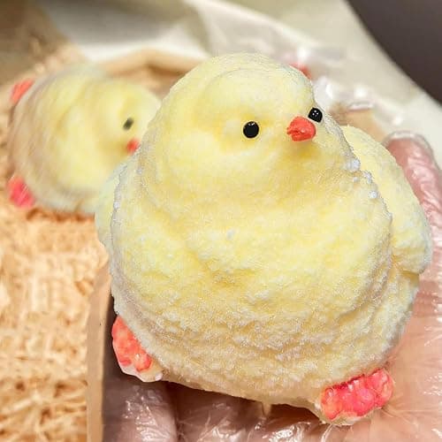 4Pcs Taba Squishy Squeeze Toys, Cute Soft Chicks Paw Donuts Squishy Toys, Stress Relief Squishies for Party Favors, Perfect for Stress and Anxiety Relaxing Toy Fidget Toys thumbnail 4