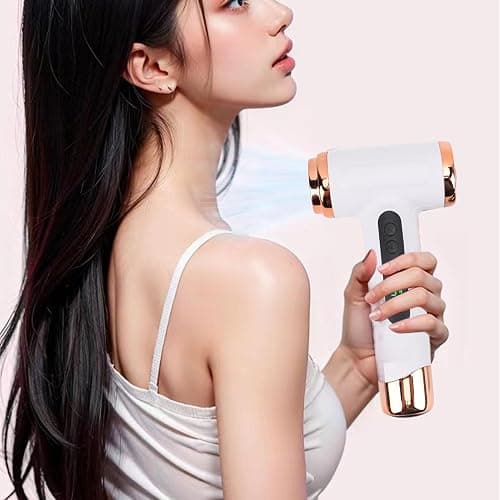 Vikye Cordless Hair Dryer,15000mAh Rechargeable Hair Dryer,3 Adjustable Cold Hot Wind,200W Battery Operated Hair Dryer for Travel Camping thumbnail 8