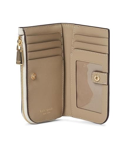 kate spade new york Women's Devin Pebbled Leather Small Slim Bifold Wallet thumbnail 3