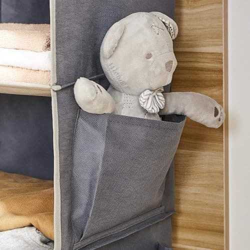YOUDENOVA Hanging Closet Organizer and Storage, 6-Shelf Closet Hanging Storage Shelves, Grey - 1 - Grey thumbnail 7
