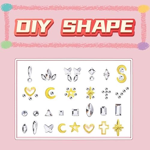 Generic Tooth Gems Fashionable DIY Teeth Jewelry with Shiny Crystals, Tooth Gems Decoration Starter Kit, gold and silver thumbnail 6