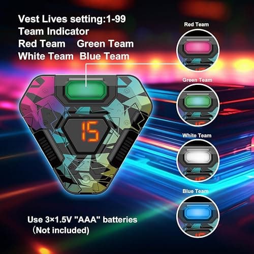 Laser Tag Set of 4, Lazer Tag Game for Kids Indoor & Outdoor Play, Gift Ideas for Kids Teens and Adults, Cool Toys for Teenage Ages 8 9 10 11 12+Year Old Boy & Girls thumbnail 4