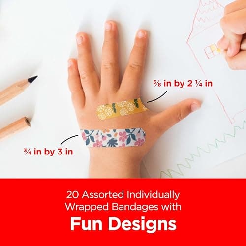 Band-Aid Brand Adhesive Bandages for Minor Cuts & Scrapes, Wound Care Featuring Disney Princess Characters, Fun Bandages for Kids and Toddlers, Assorted Sizes, 20 Count thumbnail 5
