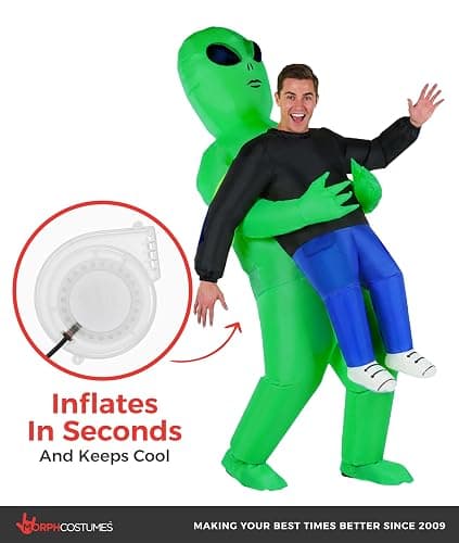Morph Inflatable Costume Alien, Inflatable Alien Costume Adult, Aliens Costumes Adults, Blow Up Costumes for Adults thumbnail 7