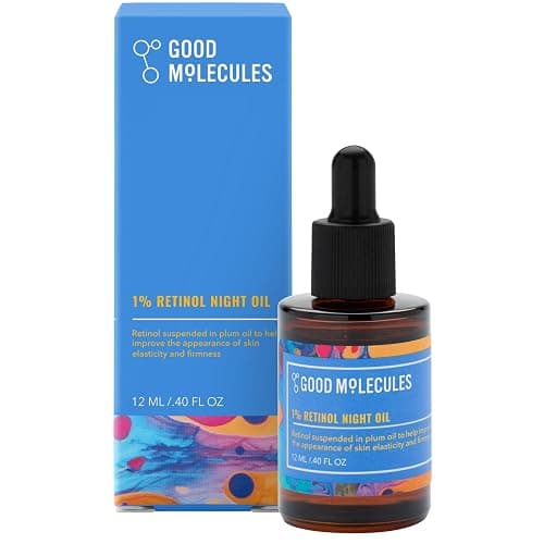 Good Molecules 1% Retinol Night Oil - Retinol and Rosehip Face Oil Formula for Look of Fine Lines & Wrinkles, Anti-Aging, Skin Firming, and Moisturizing - Skin Care for Face - Image 1