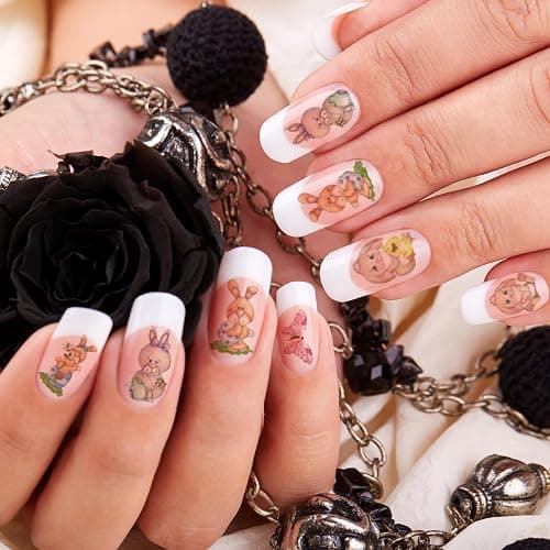 Whaline 18 Sheets All Season Nail Art Stickers Easter St Patricks All Holiday Valentine Day Fall Halloween Winter Christmas 4th of July Self-Adhesive Nail Decals for DIY Manicure Party Decor thumbnail 6