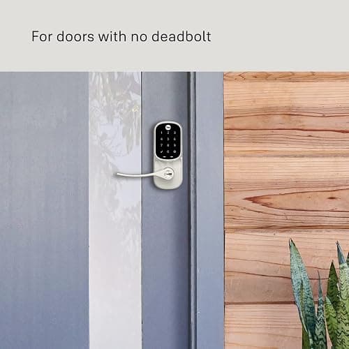 Yale Assure Lever, Keypad Door Lever (for Doors with no deadbolt) - Keyless Entry with pin Code Unlocking and one-Touch or Auto-Locking - Black Suede thumbnail 3